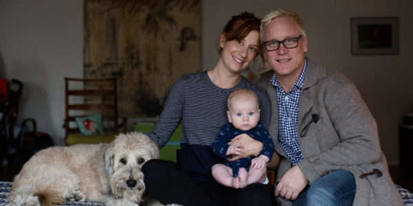 volpe family with their dog