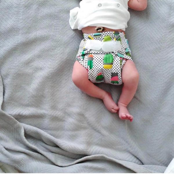 Umbilical Cord and Cloth Diapers Green Diaper Babies