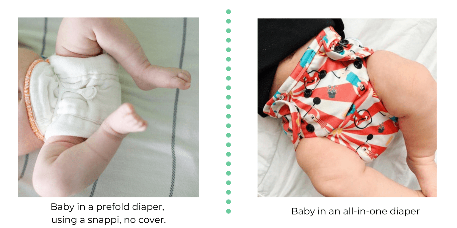 What's the Difference Between a Prefold and AllInOne Cloth Diaper